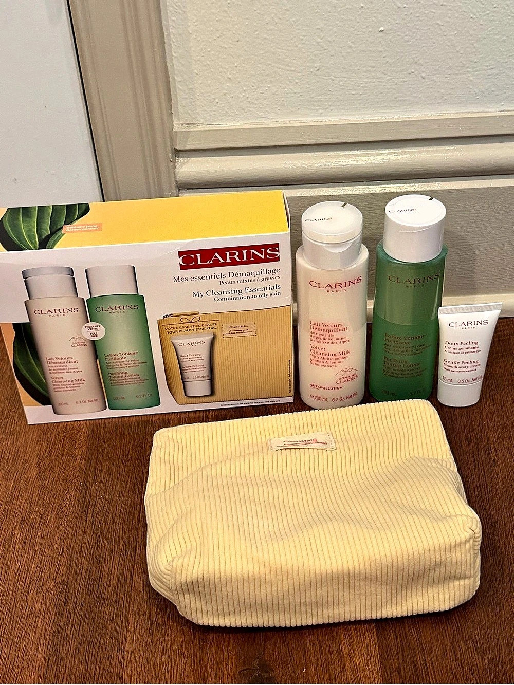 Clarins My Cleansing Essentials - Combination to Oily Skin Skincare Set with pou